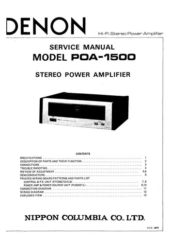 Manuel service pour - service,
