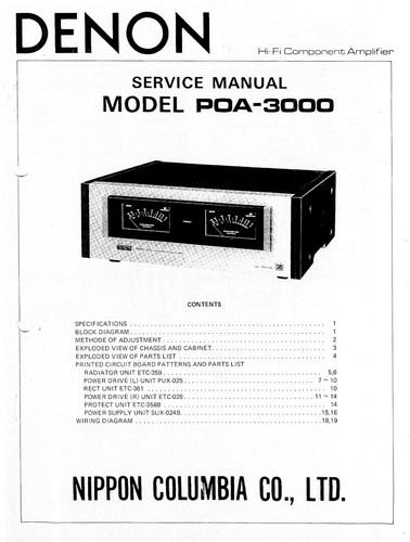 Manuel service pour denon - de,